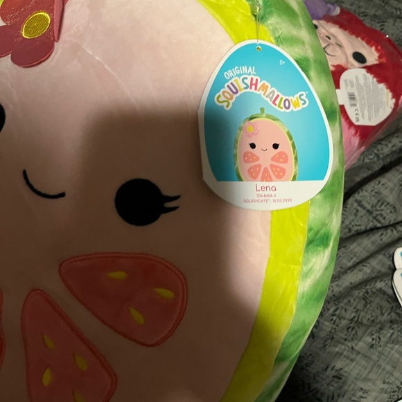 Squishmallows Watermelon Plush - Green and Pink Delight - Picture 2 of 2